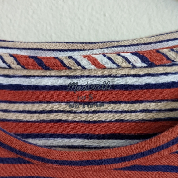 Madewell | Whisper Cotton Crewneck Tee in Bonnie Stripe - Picture 8 of 11